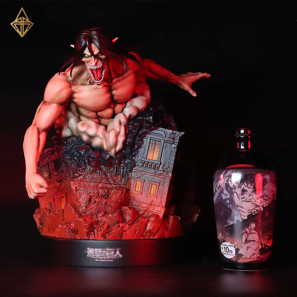 進撃の巨人 27cm 酒 高梁 神作《進擊的巨人》造型高粱酒最終回「艾連葉卡」來襲！8/13全台
